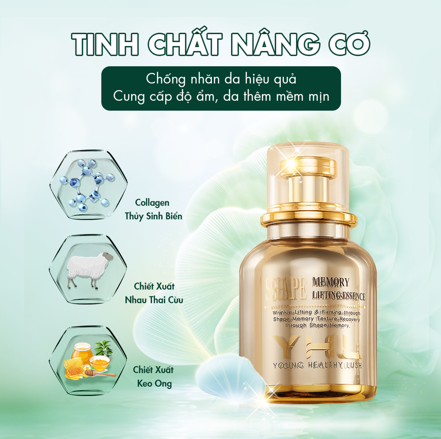 KEM NÂNG CƠ CHỐNG LÃO HÓA YHL[CHÍNH HÃNG SX TẠI HÀN QUỐC]