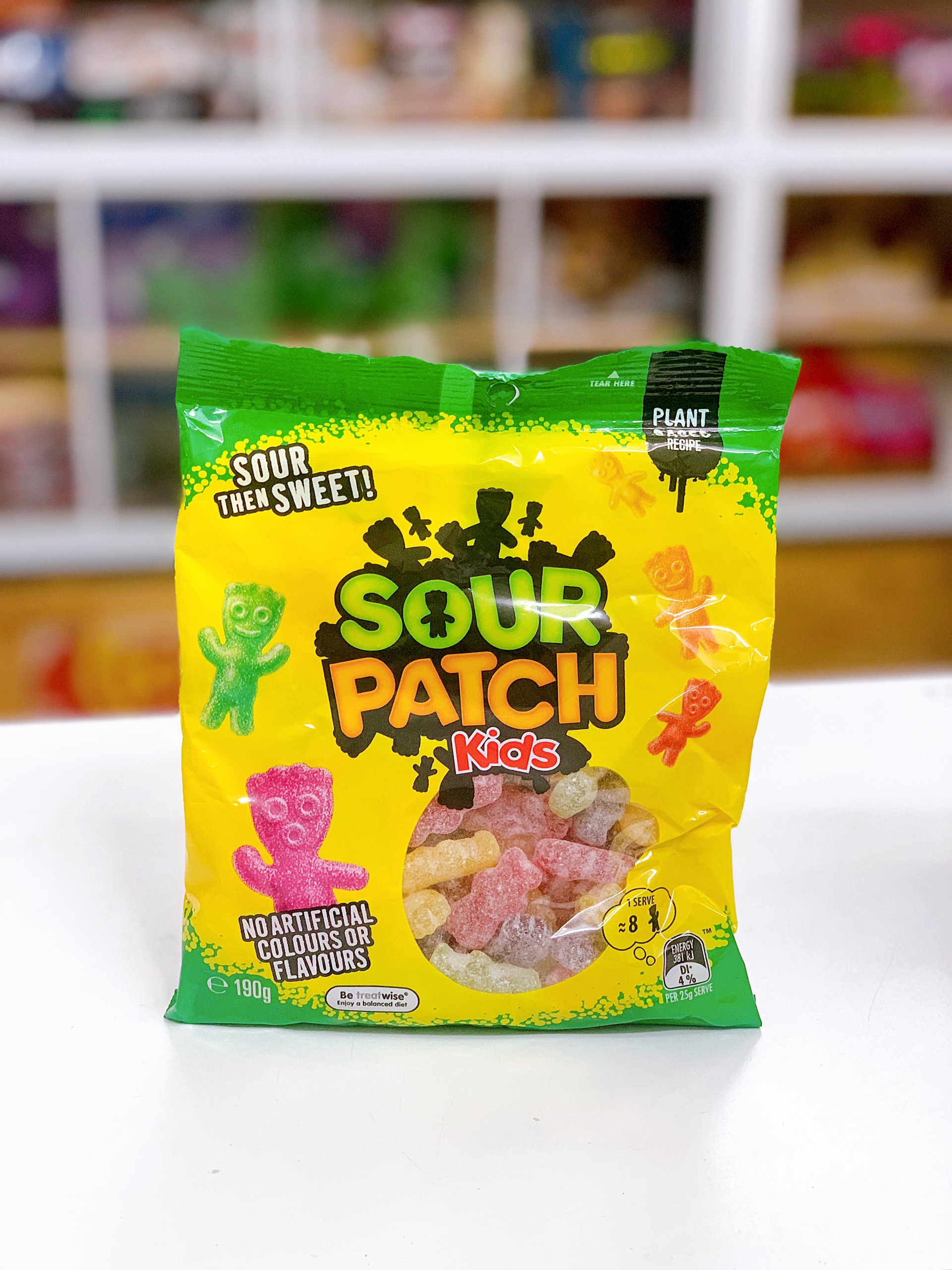 (HÀNG ÚC) Kẹo chua dẻo phủ đường SOUR PATCH KIDS 190gr