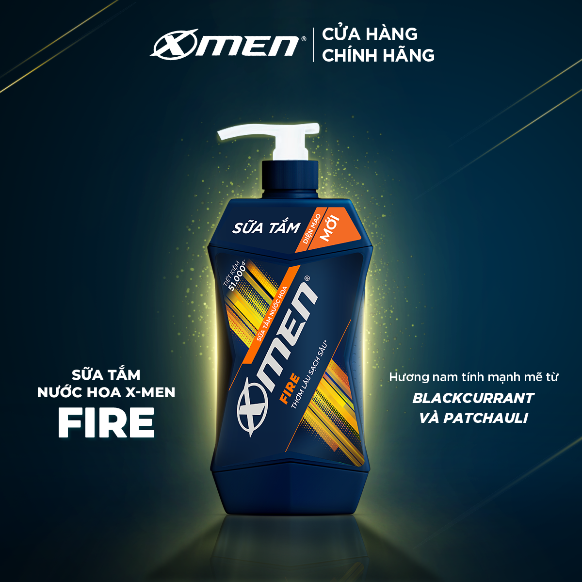 Sữa tắm nước hoa X-Men Fire 380g