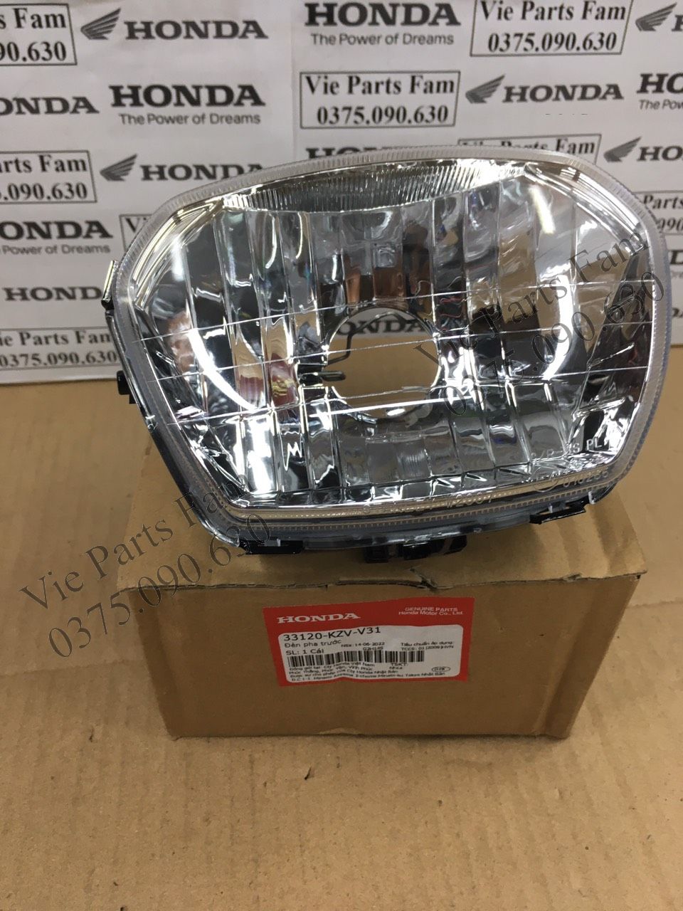 Đèn pha dream 110, hàng din honda mới 100%