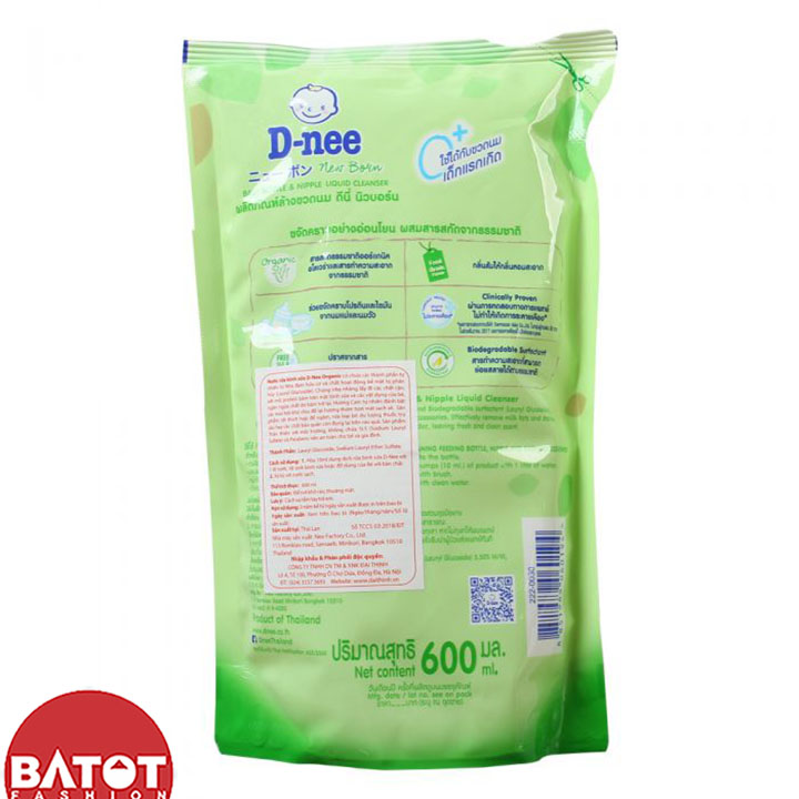 Nước Rửa Bình Sữa D-nee Túi 600ml Thái Lan
