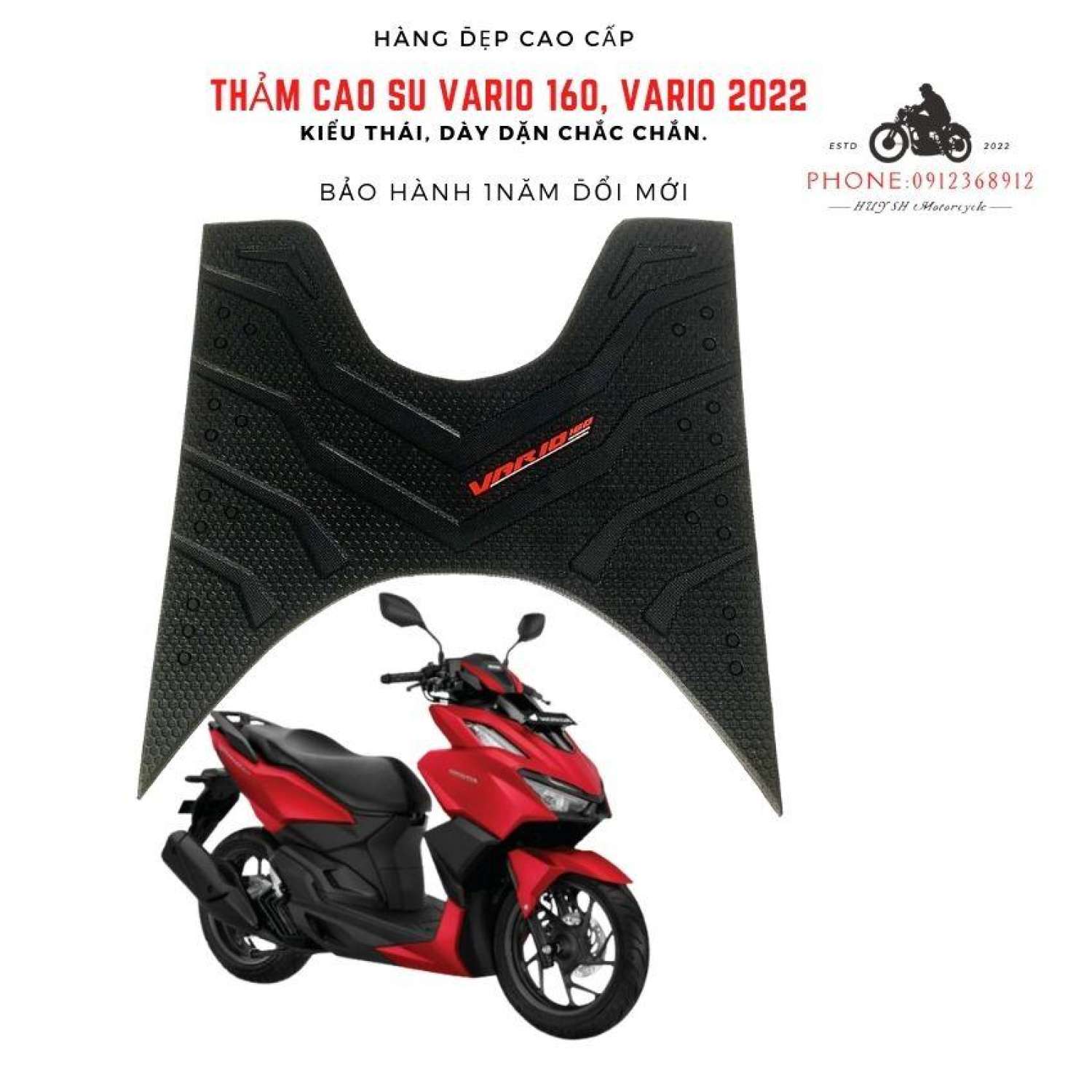 Thảm Lót Chân Xe Vario 160 Năm 2022