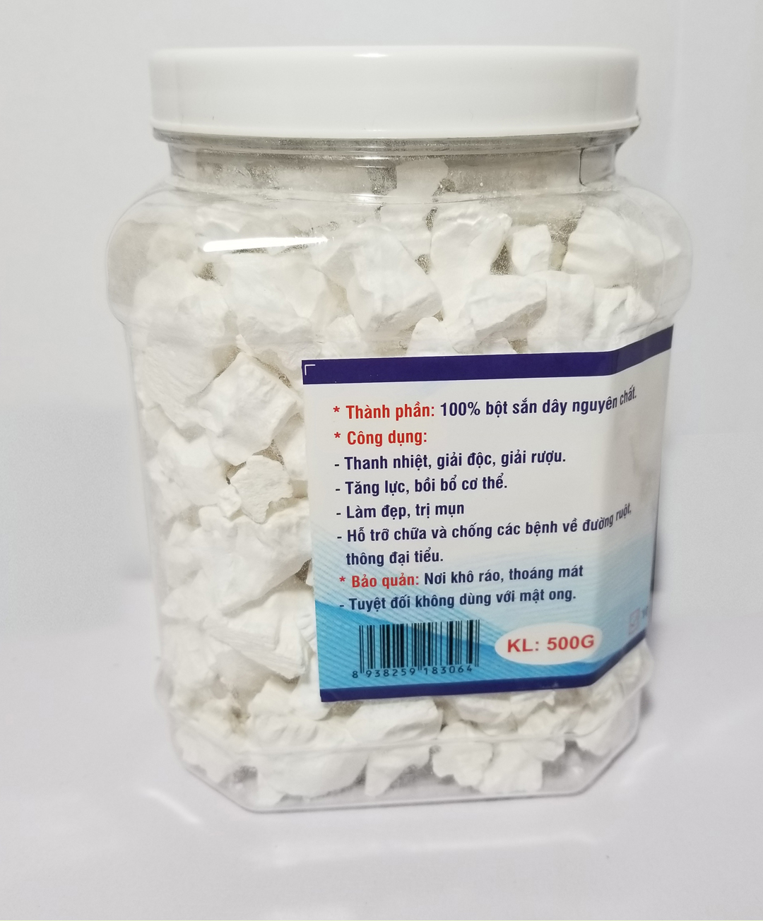 Tinh bột sắn dây nguyên chất 500gram