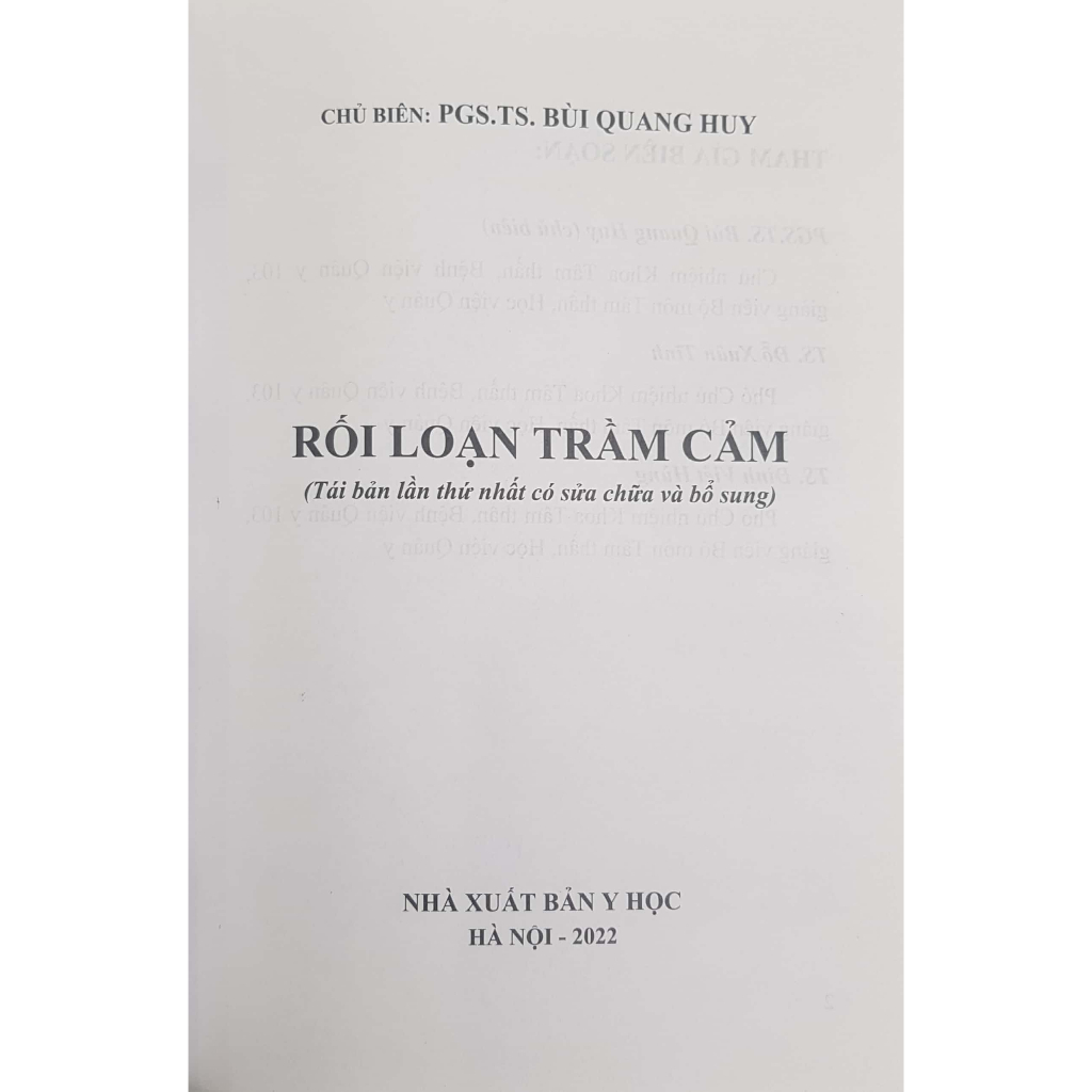 Rối Loạn Trầm Cảm
