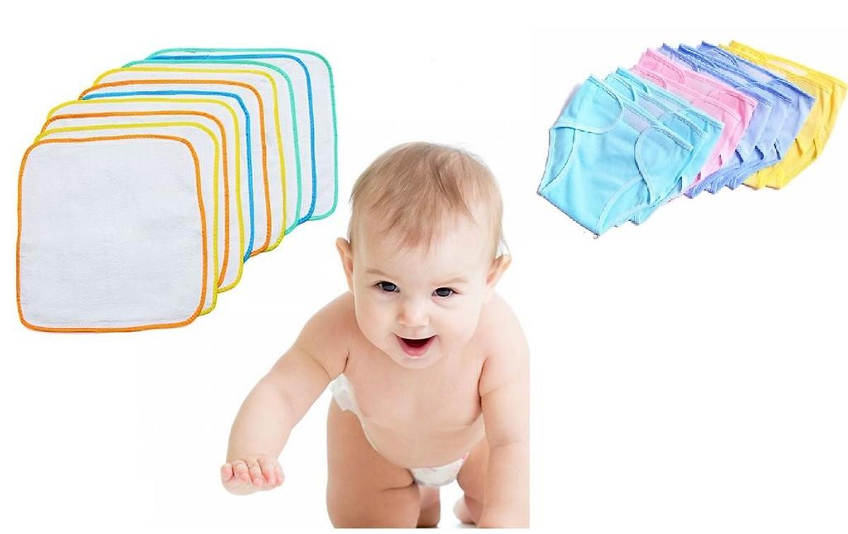 [HCM]Set 10 Miếng Lót + 10 Tả Vải Cho Bé