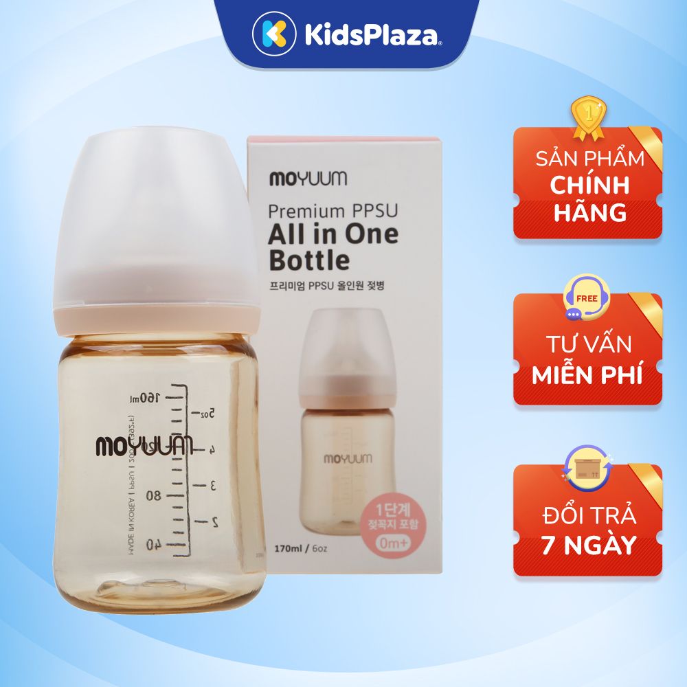 Bình sữa Moyuum Basic chính hãng cho bé 170ml/270ml - Kids Plaza
