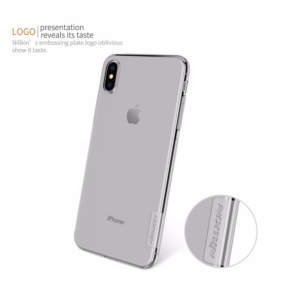 Ốp lưng Nillkin Iphone Xs Max silicon dẻo, trong suốt