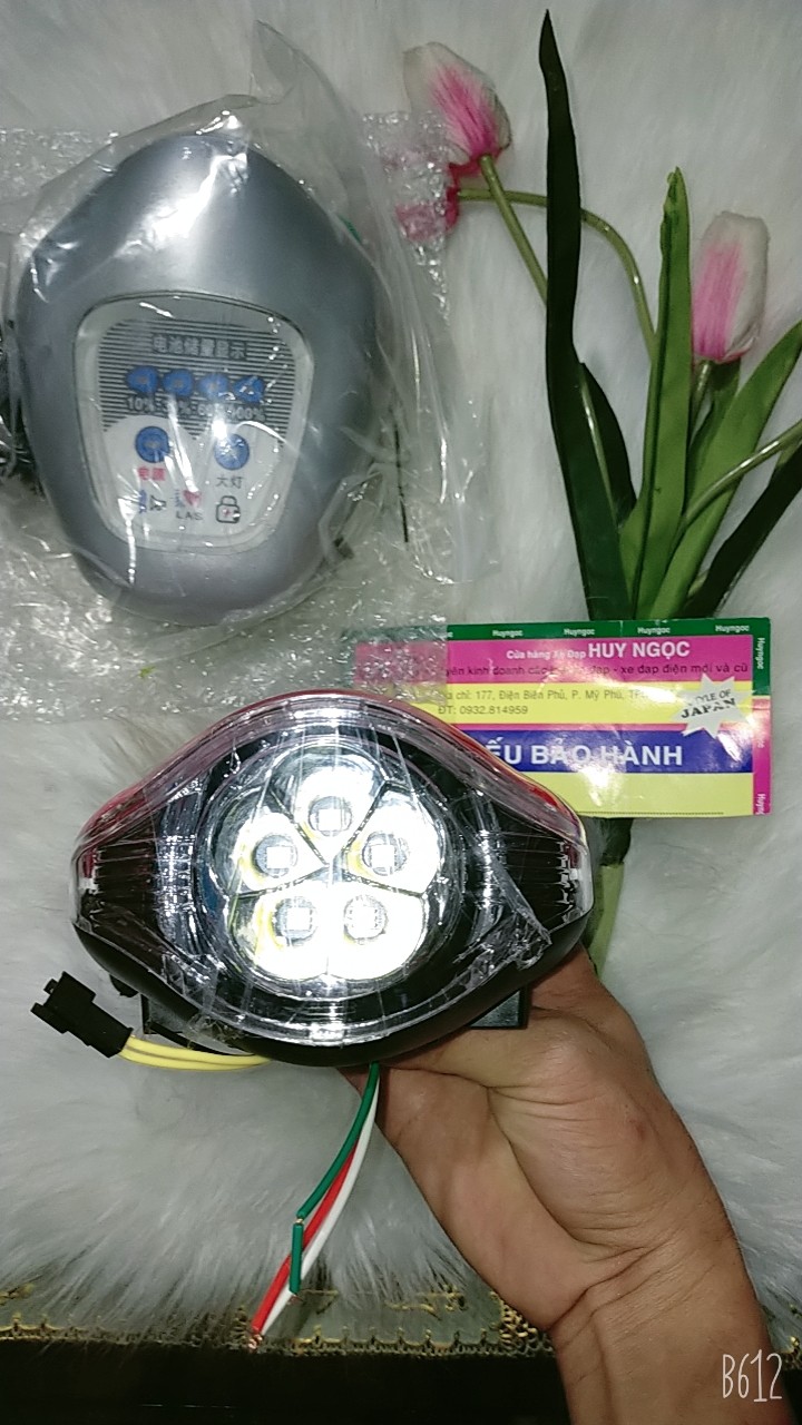 Đầu đèn xe đạp điện 36v-48v  cao cấp - siêu sáng