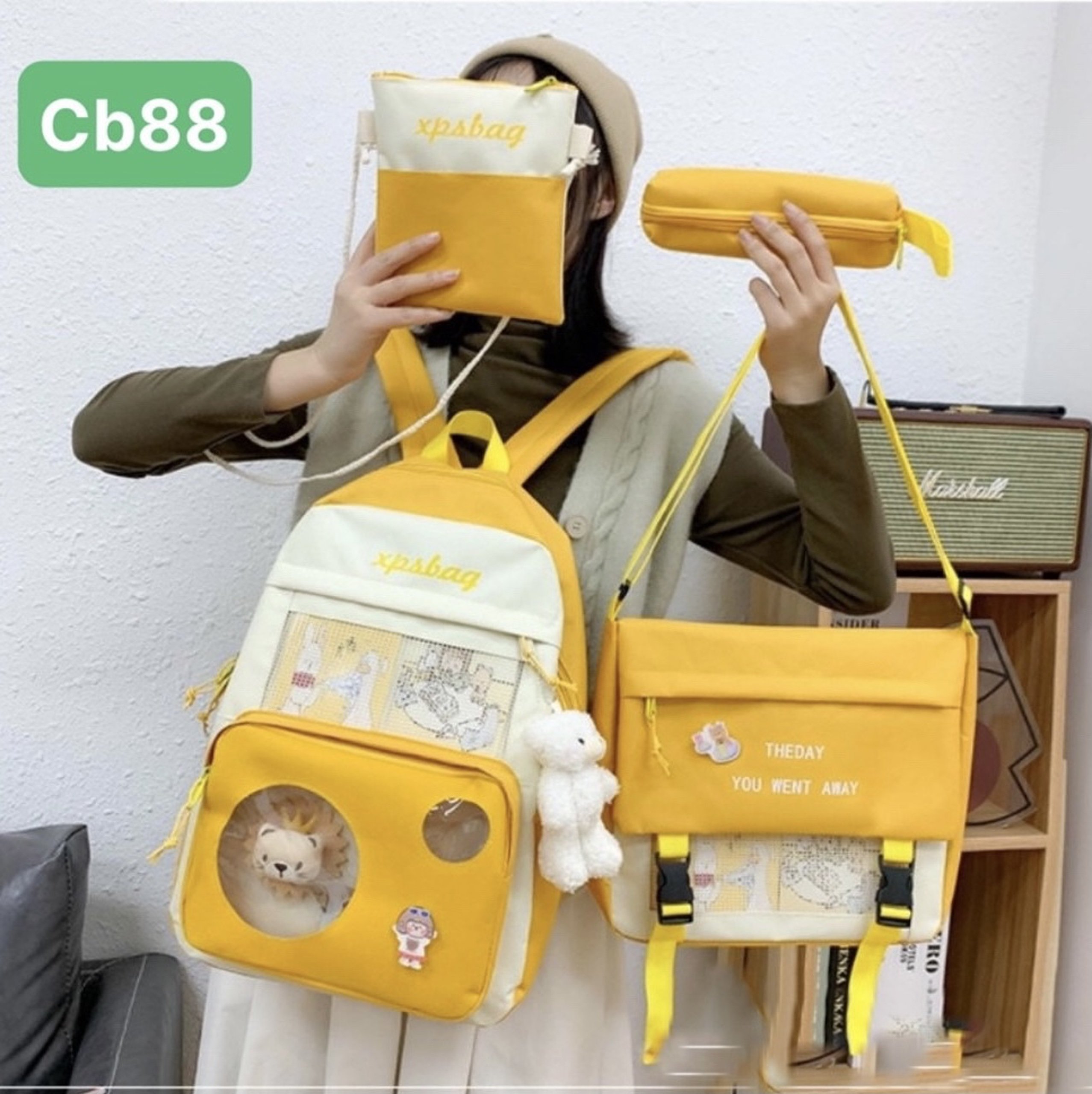 balo combo 4 món sư tử trong cute cb88