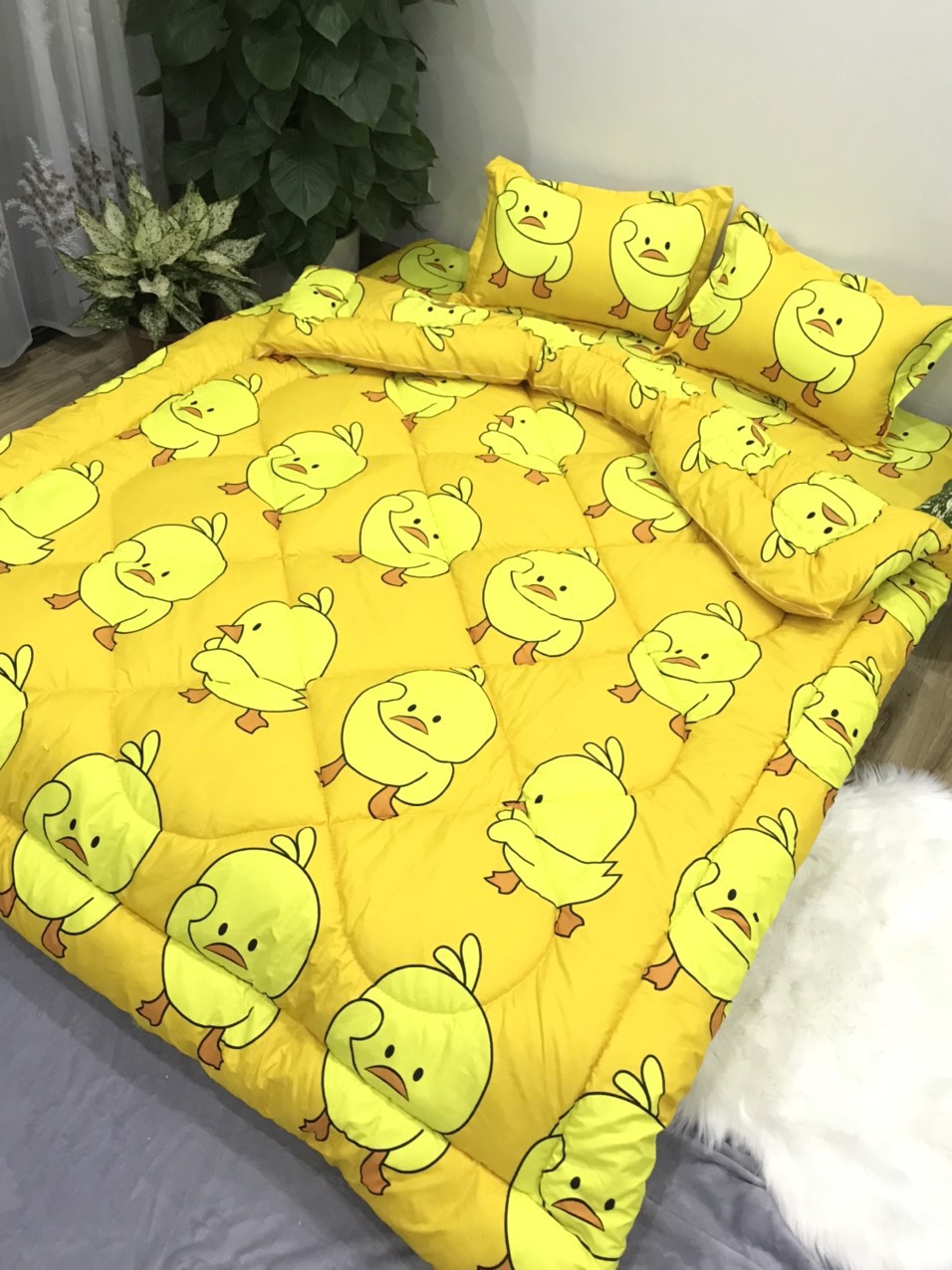 Chăn phao siêu nhẹ cực ấm 1m8x2m mẫu chuột kẻ
