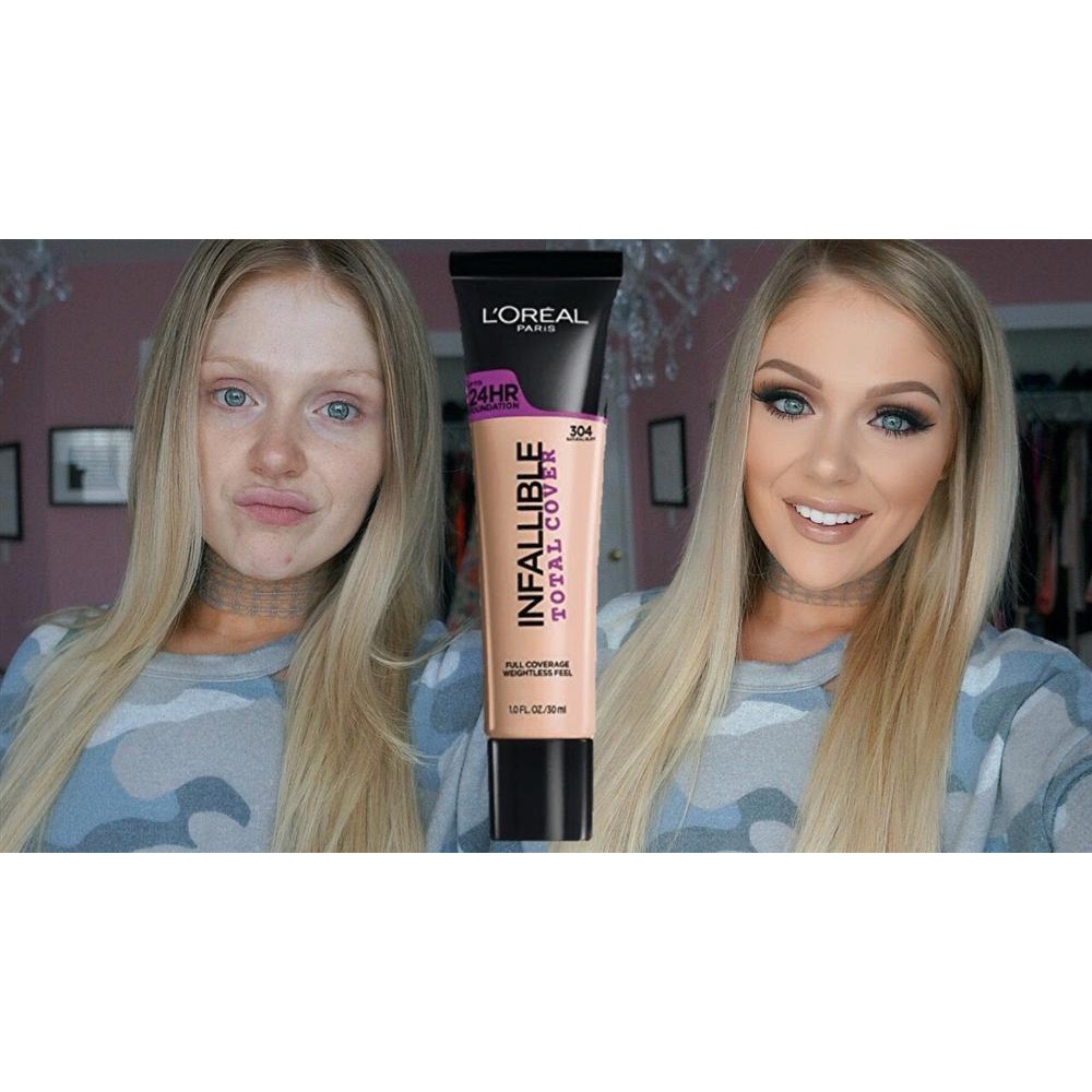 Kem Nền L'Oreal Infallible Total Cover 24Hr Foundation