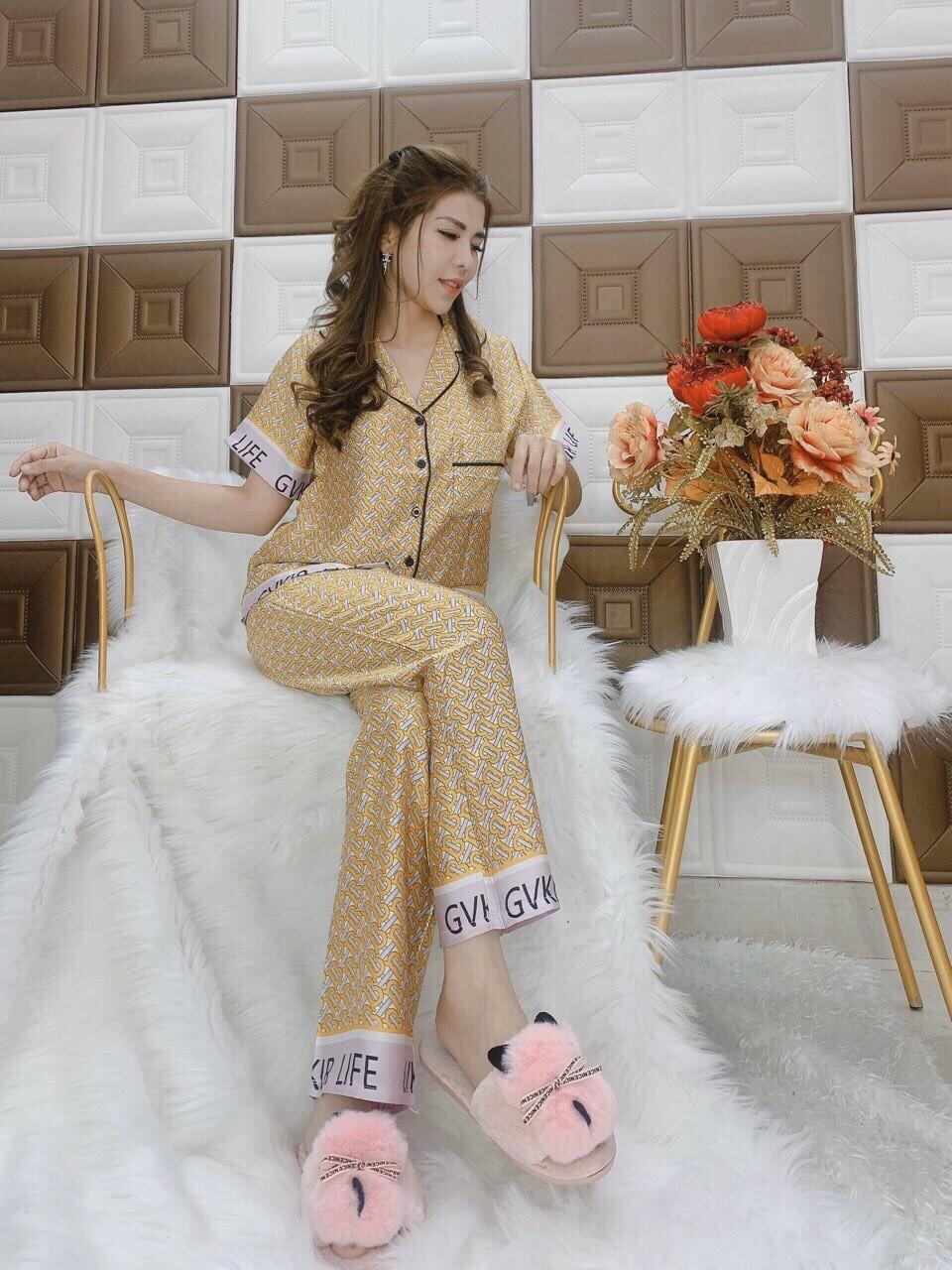 Sét pijama rằn ri satin in 3d cao cấp-QH