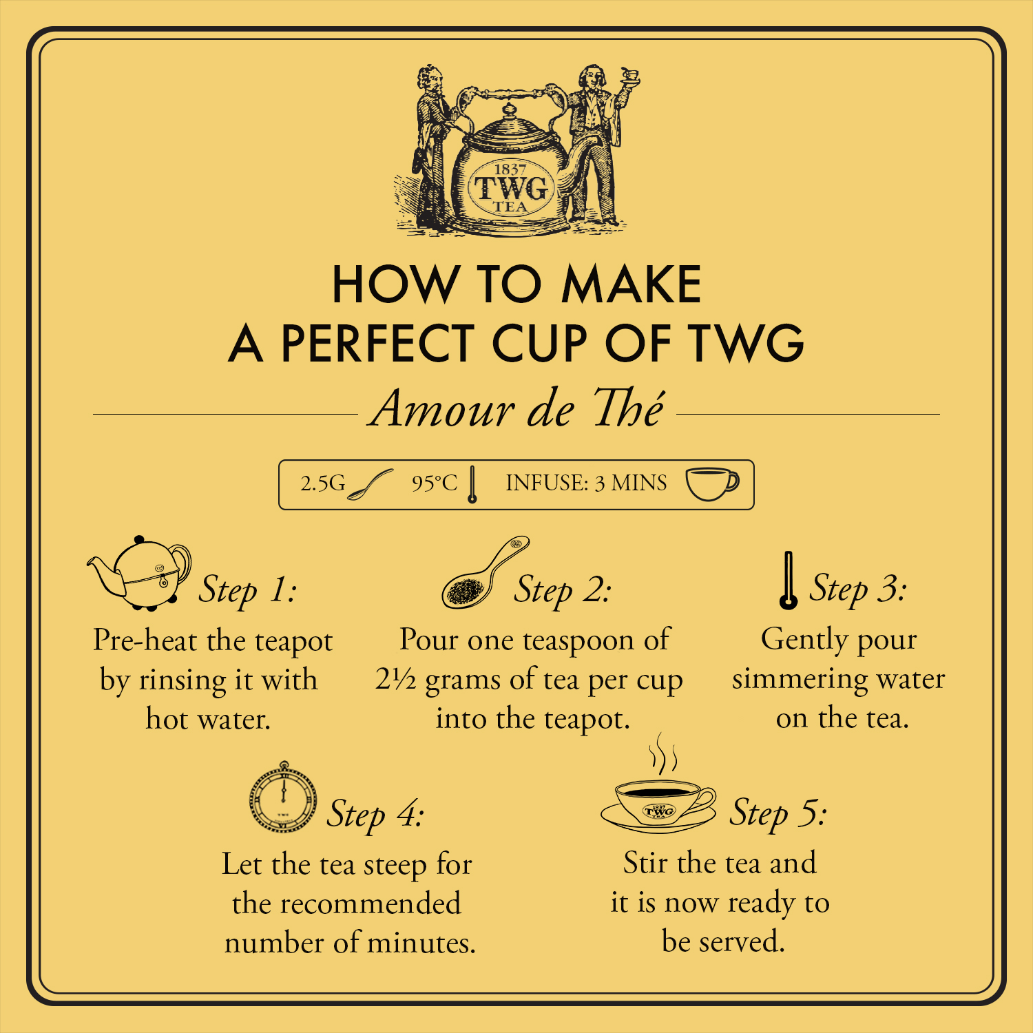TWG Tea - Amour de Thé (100g) | Black Tea