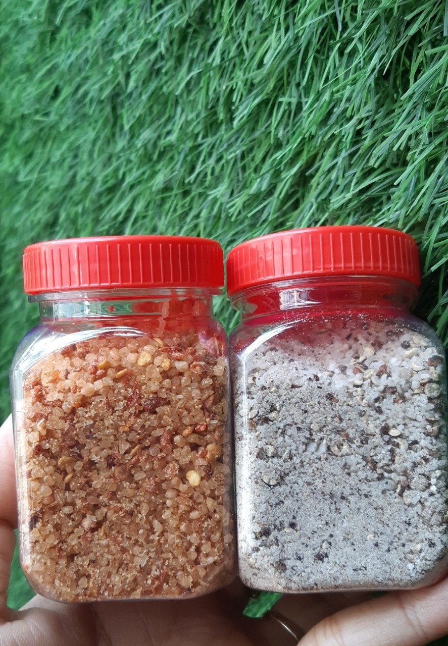 MUỐI TIÊU - MUỐI ỚT nhà làm - thơm ngon ( hủ 100gr)