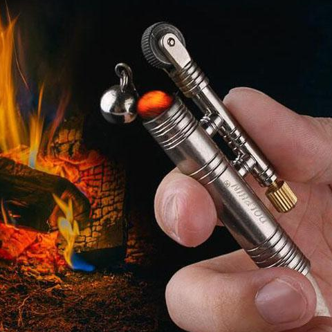 { HOT } Bật Lửa Hột Quẹt Sinh Tồn Dolphin HY678 Nhỏ Nhất Thế Giới, Đánh Lửa Không Cần Dùng Xăng, Gas (màu ngẫu nhiên)