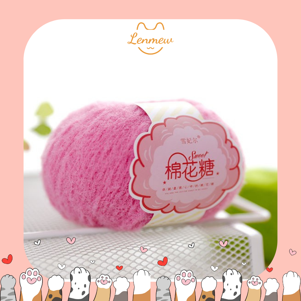 Len Cotton Candy - Len Cotton Sweet Candy (Cuộn 40g)