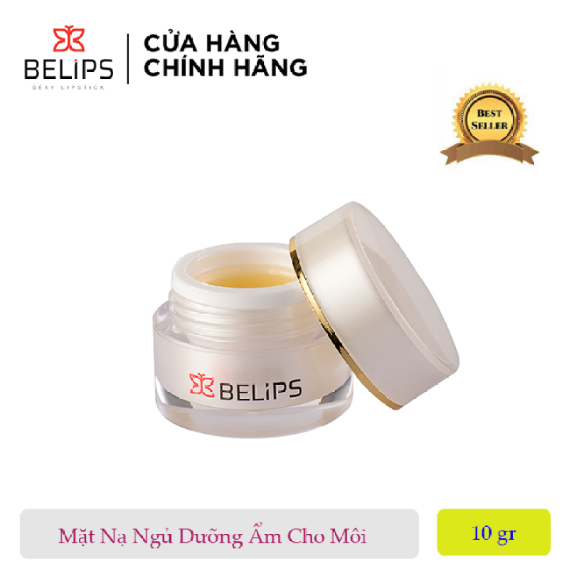 Mặt nạ dưỡng môi Belips Lip Sleeping Mask Raspberries 10g - Mềm mịn môi giúp tẩy tể bào da chết môi hiệu quả giá rẻ