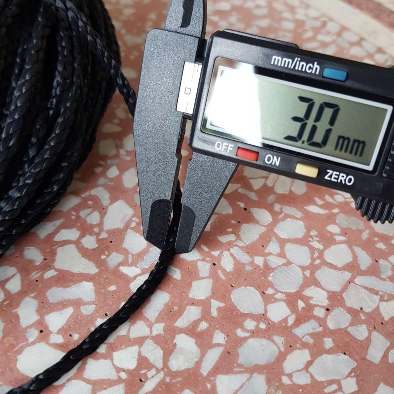 Dây dù đen 3mm- bó 1kg