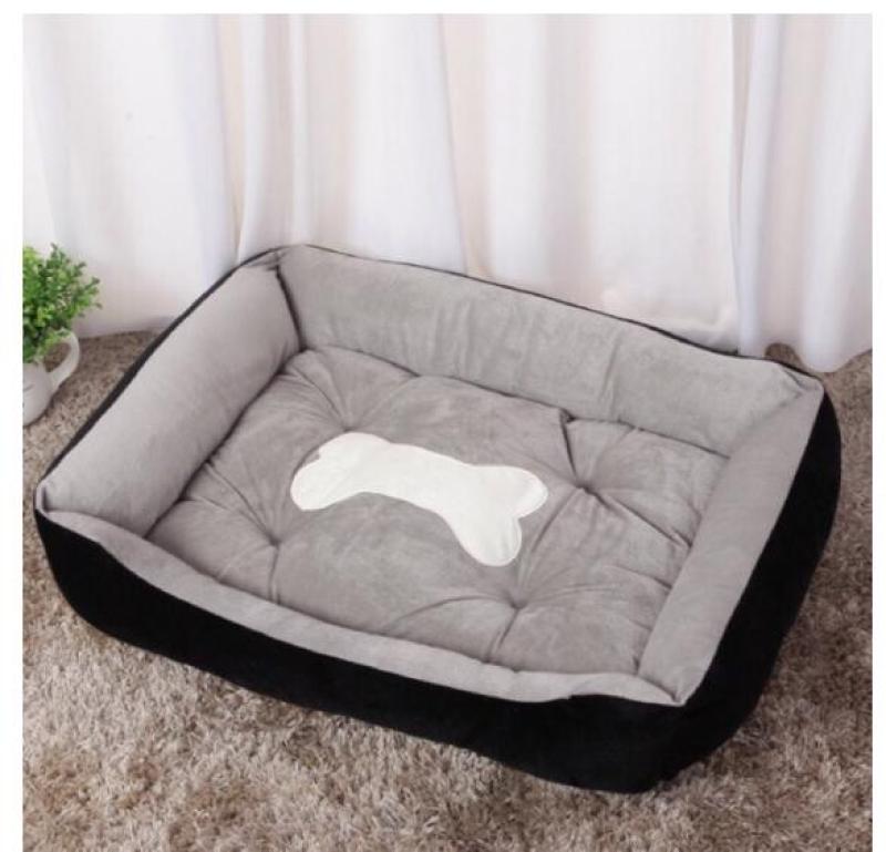 nệm giường ổ nằm cho chó mèo bông cao cấp 50x60x20cm