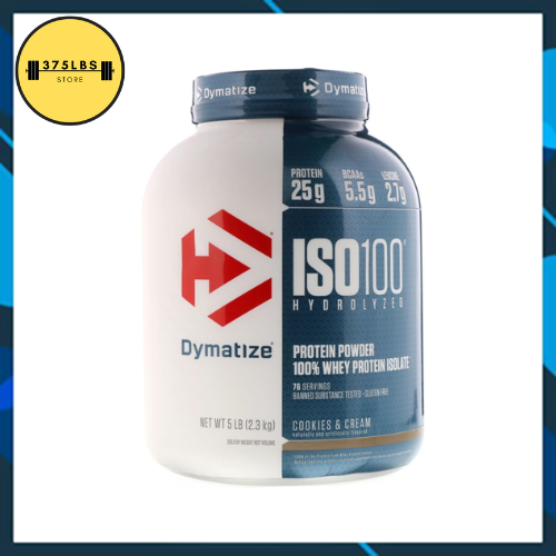 [ CHÍNH HÃNG] Sữa tăng cơ Iso100 Dymatize Whey Protein Isolate tăng cơ nạc 5Lbs (71 lần dùng)