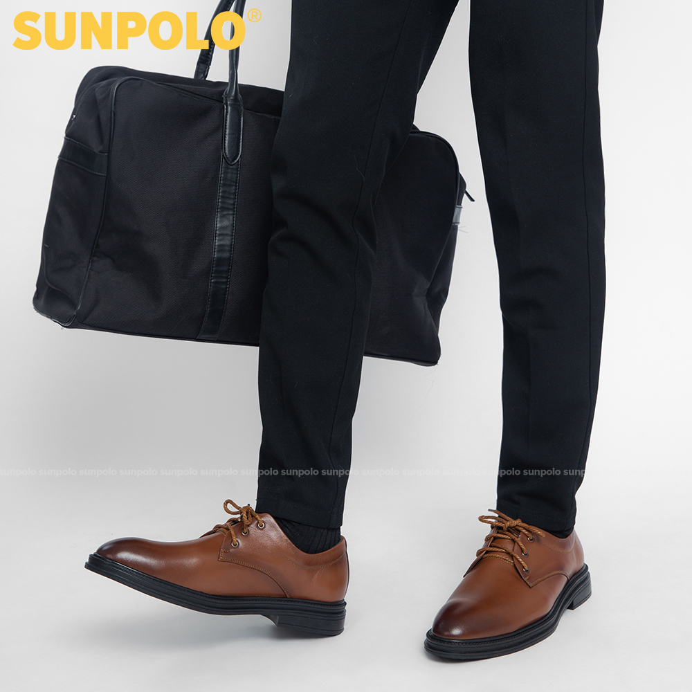 Giày Nam Da Thật Công Sở SUNPOLO SPH296 (Đen, Nâu)