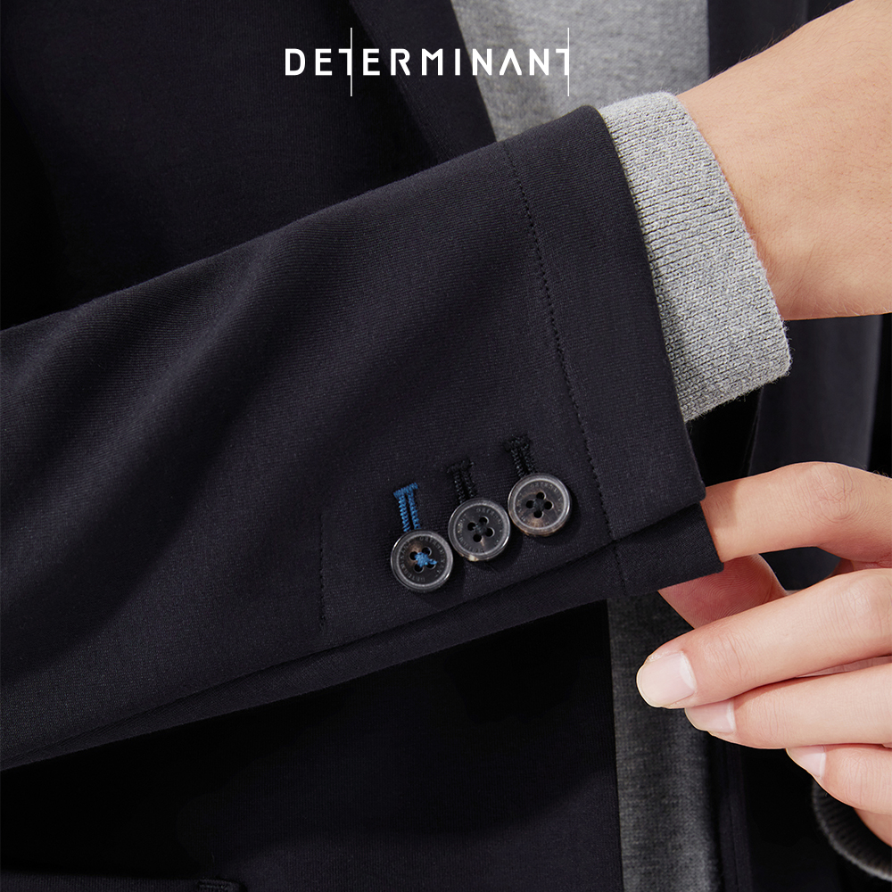Áo khoác blazer nam DETERMINANT - 71% cotton/29% Polyester - màu đen - OW03