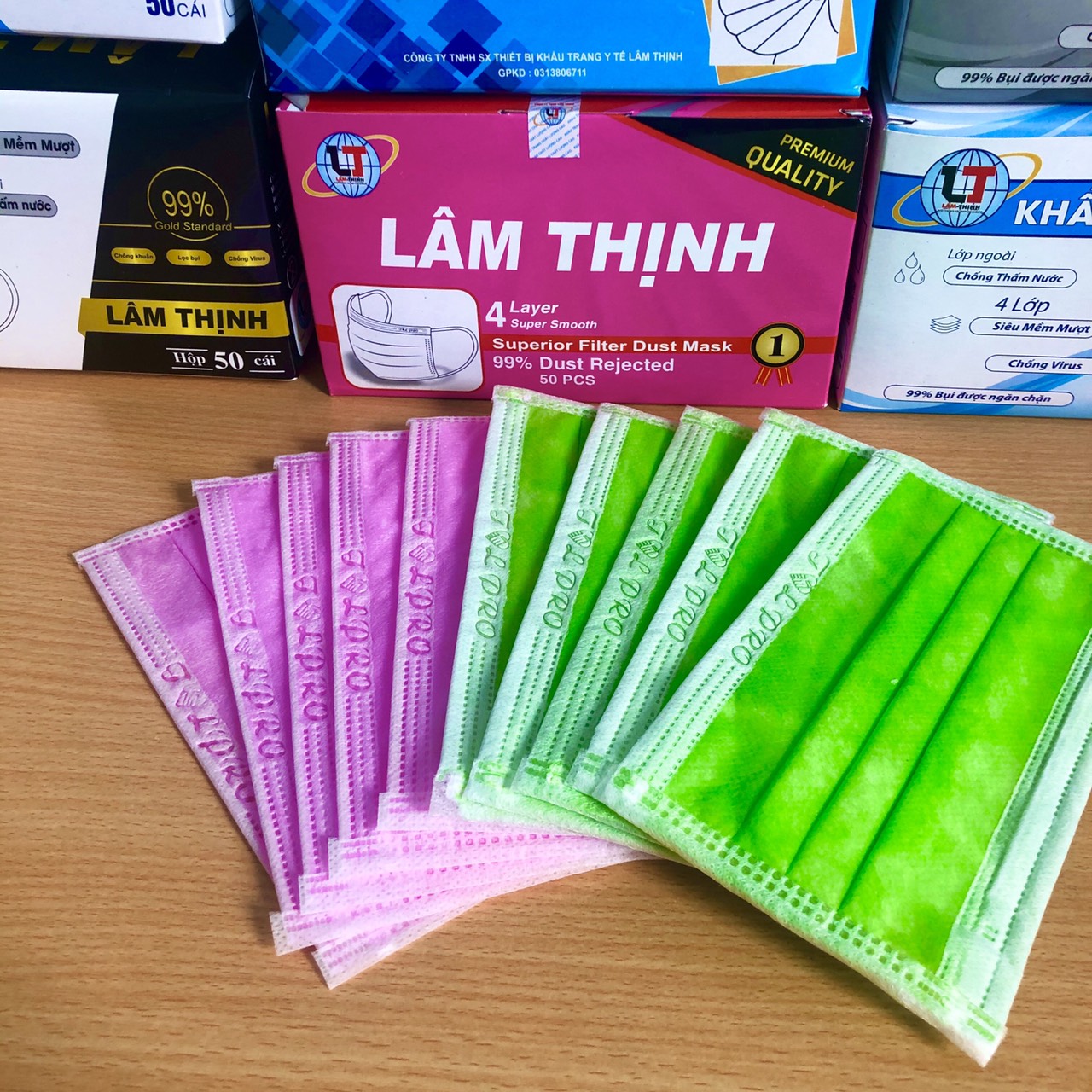 KHẨU TRANG Y TẾ MÀU XÁM, 4 LỚP KHÁNG KHUẨN, BẢO VỆ SỨC KHỎE, 1 HỘP 50 CÁI