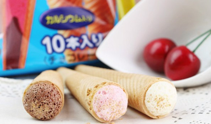 [DATE 2/2027] BÁNH ỐC QUẾ NHÂN KEM GLICO NHẬT BẢN (TÚI 10 CÂY - 3 VỊ SỮA, DÂU, SOCOLA)