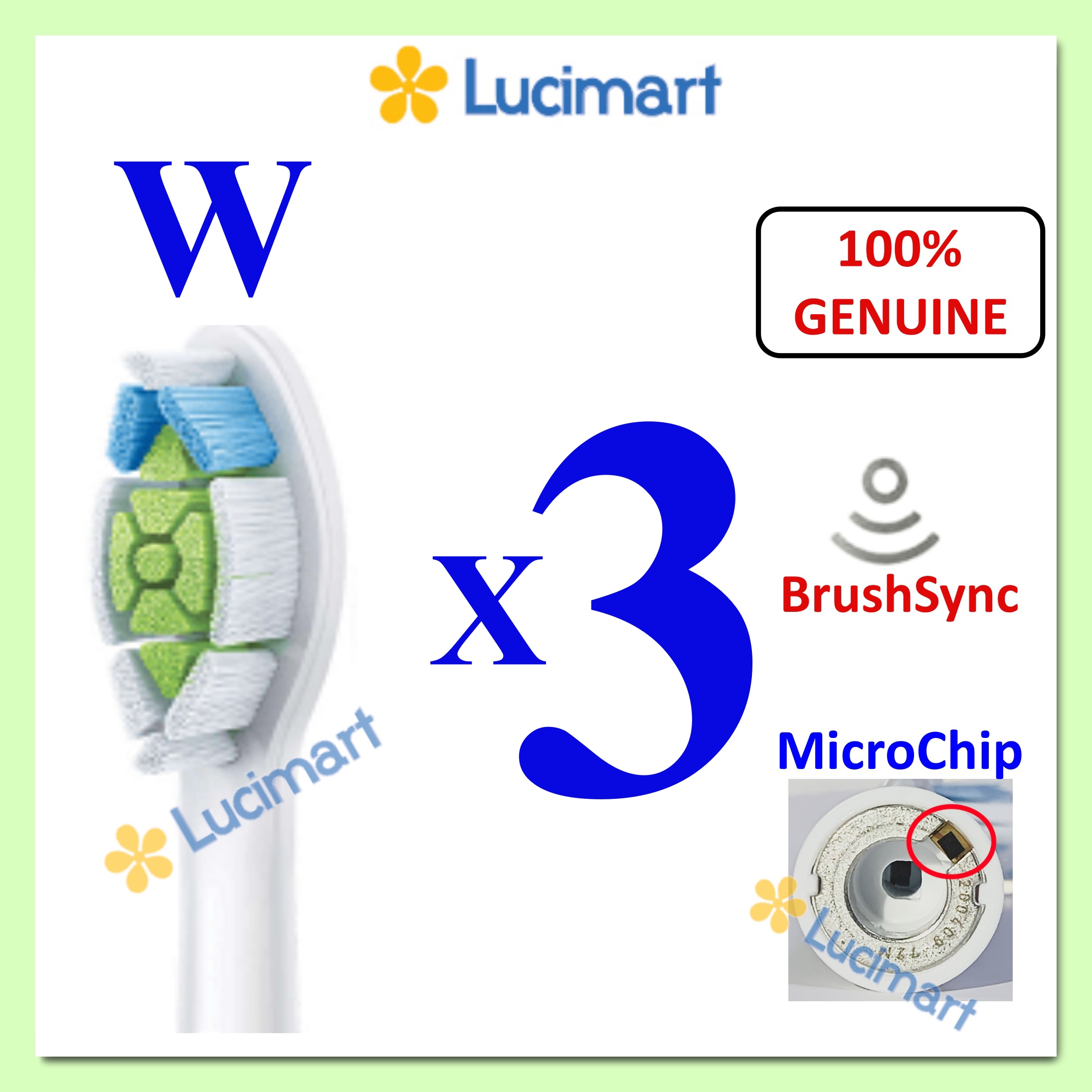 Đầu bàn chải điện Phi.lips Sonicare Diamond Clean W [Hàng Mỹ]