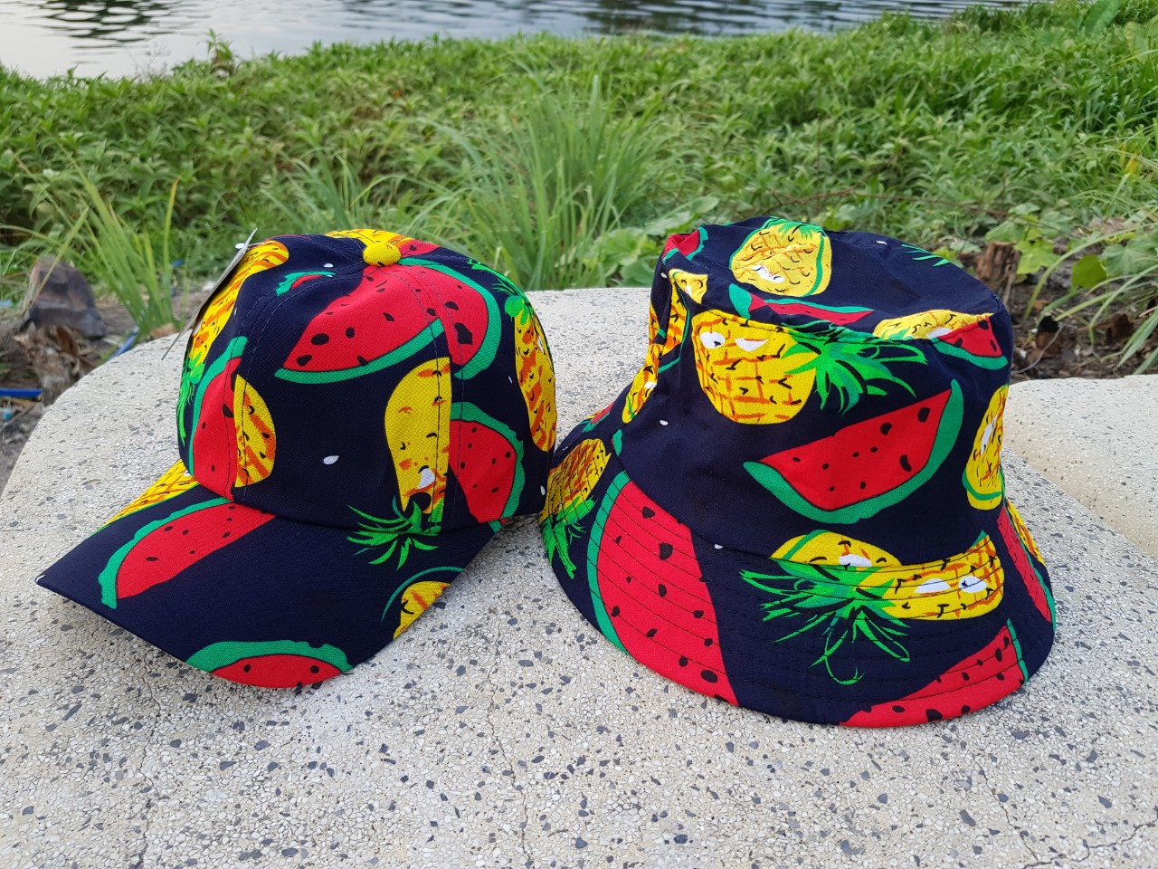 ⛱⛱Cặp nón đi biển, dưa dứa, chuối, dưa hấu đỏ [NamyShop79*Tổng kho HCM]