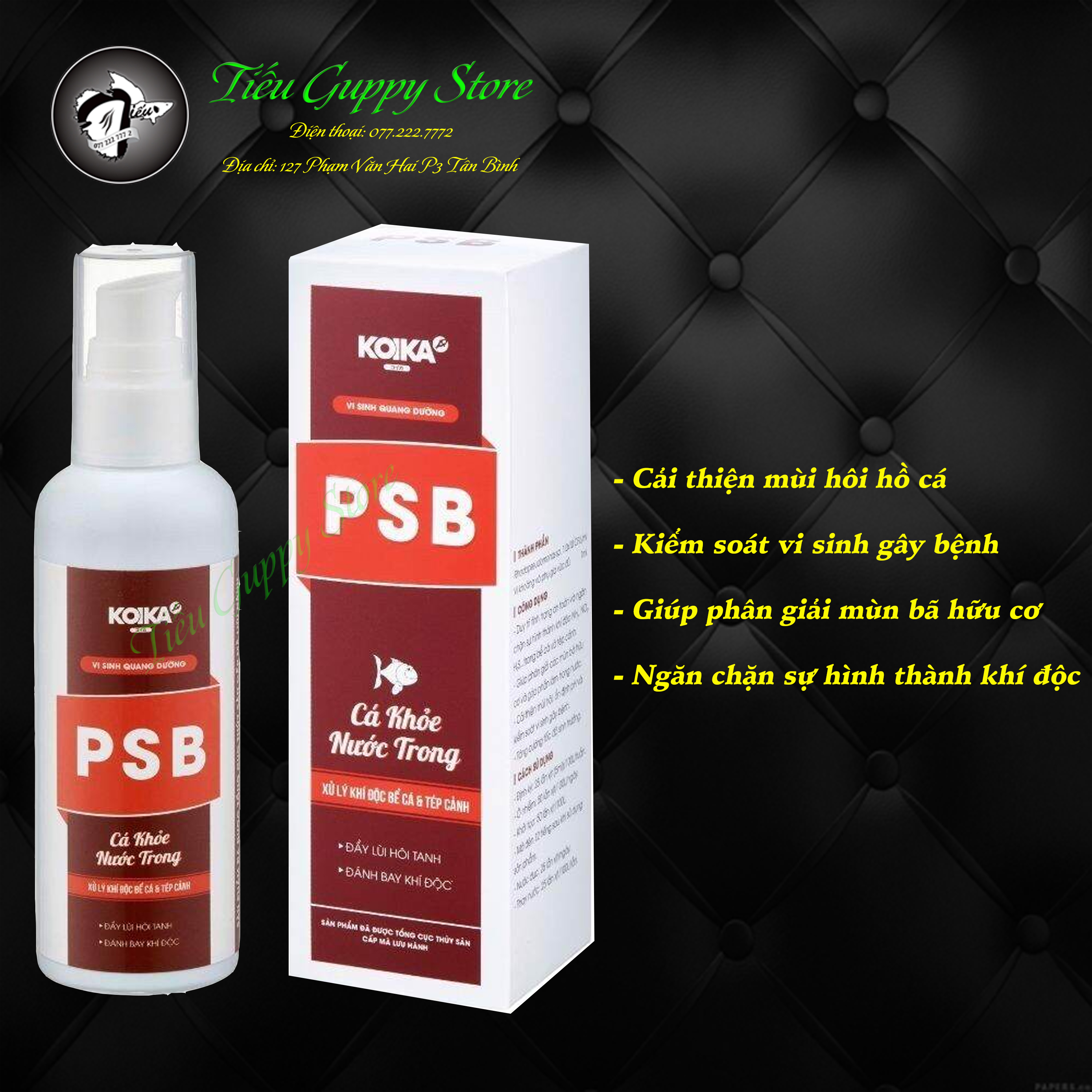 KOIKA PSB - Vi Sinh Quang Dưỡng, chuyên xử lý khí độc bể cá