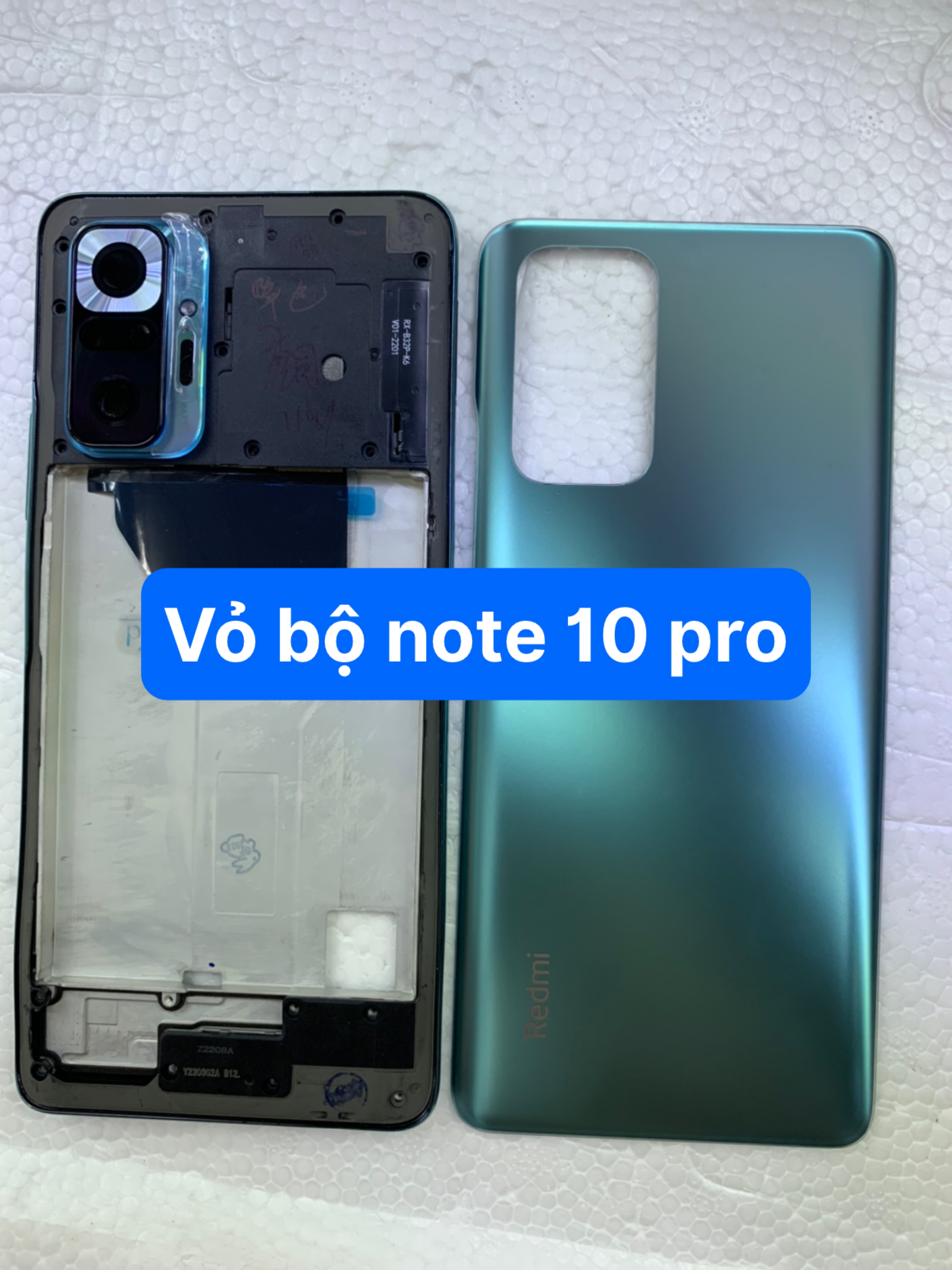 BỘ VỎ ZIN MỚI ĐIỆN THOẠI XIAOMI REDMI NOTE 10 PRO