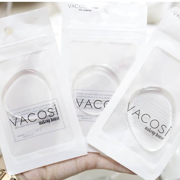 [Hàng chính hãng] Mút tán kem Silicon Vacosi Silisponge - Hình Giọt Nước