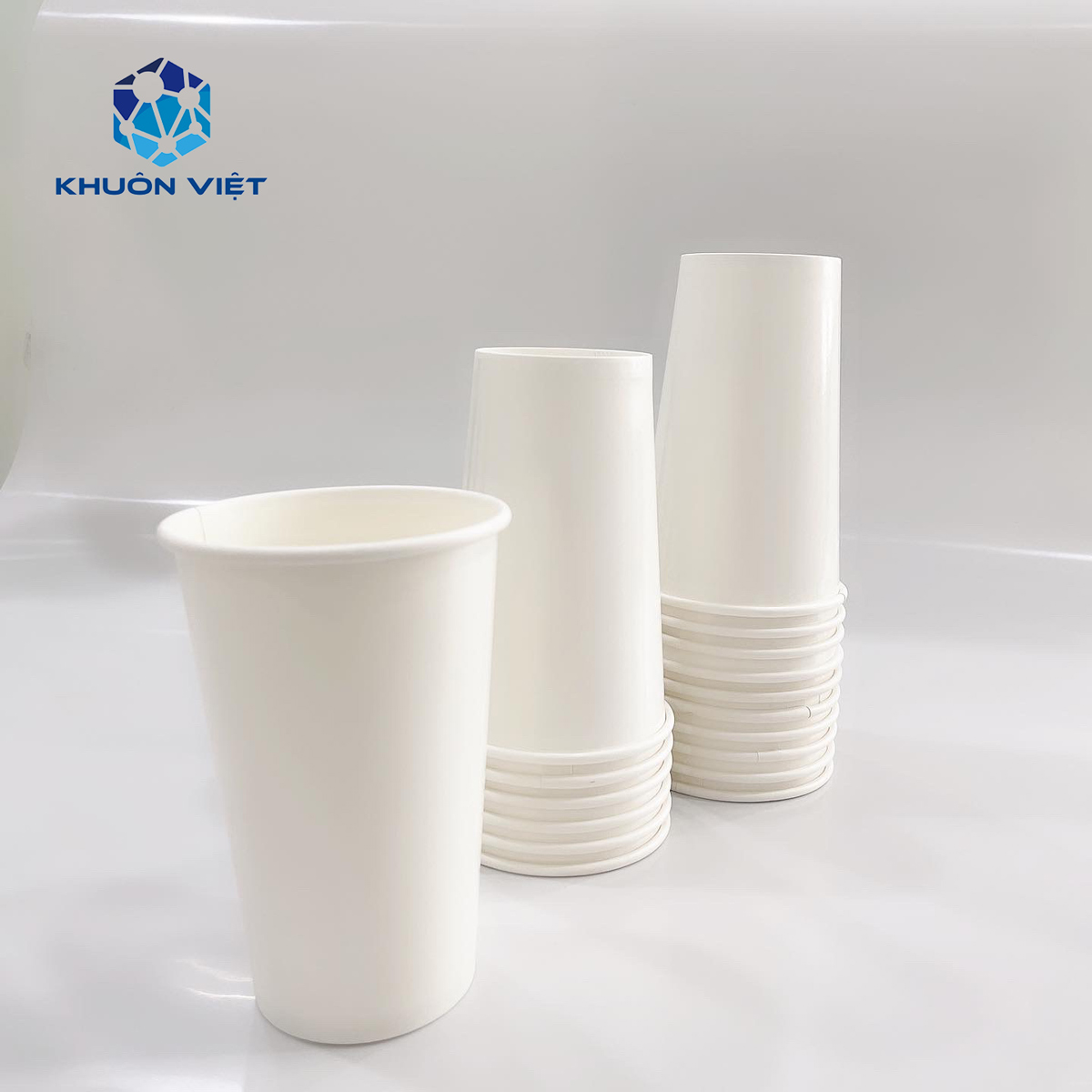 [KV] Ly giấy 16oz~472ml - Lốc 50 ly giấy trơn