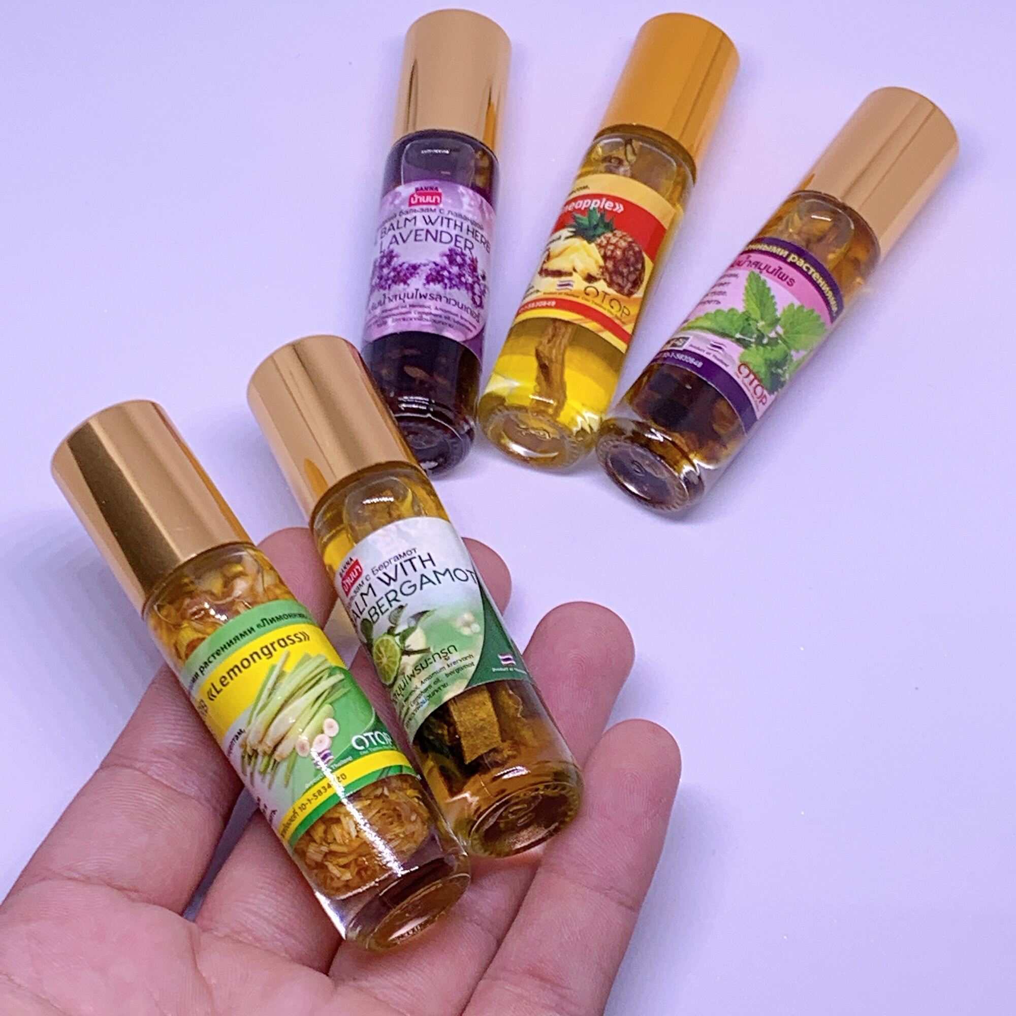 Dầu Lăn Thảo Dược Otop Oil Balm With Herb (Hương Chanh) 8ml Nhập Khẩu