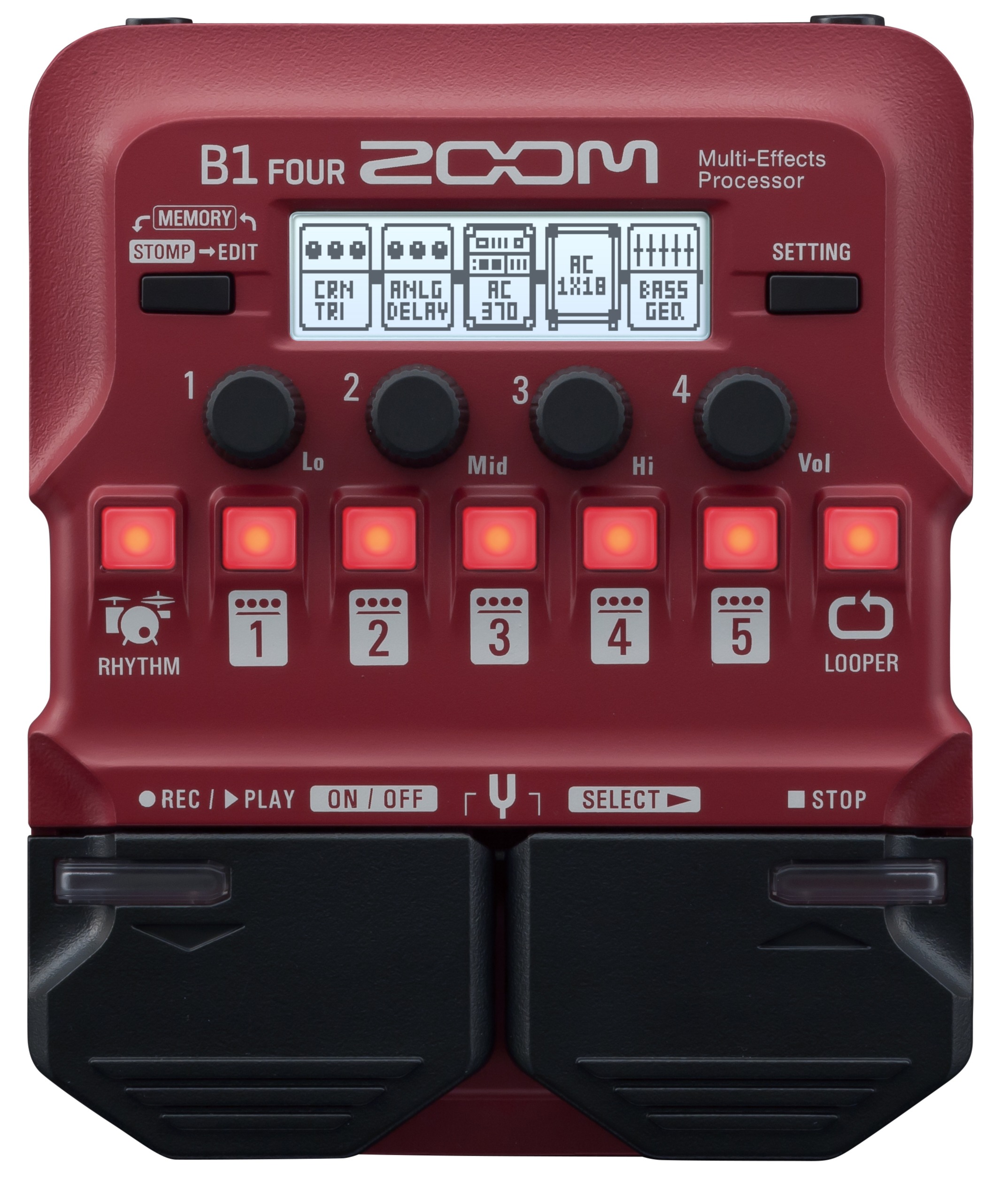 Phơ Guitar Bass Zoom B1 Four [Chính hãng] Sound hay và mạnh - Effect Guitar Bass