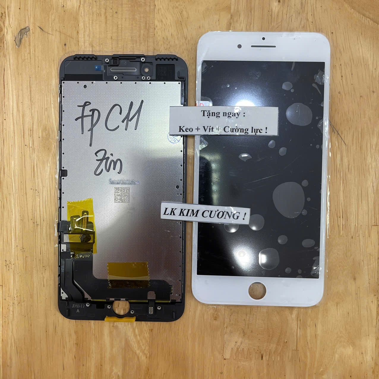 Màn hình tương thích ip 7 plus c11, zin ép kính