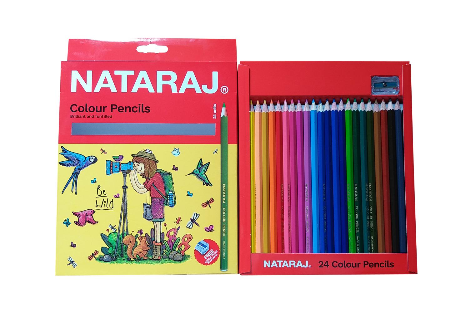 Bút chì dài 24 màu Nataraj F24
