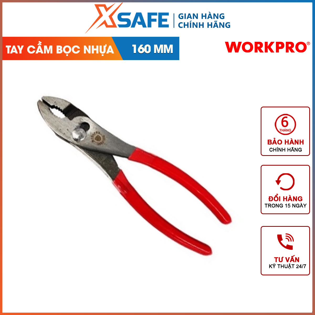 Workpro 6 inch 160mm workpro adjustable twist plier-wp231008