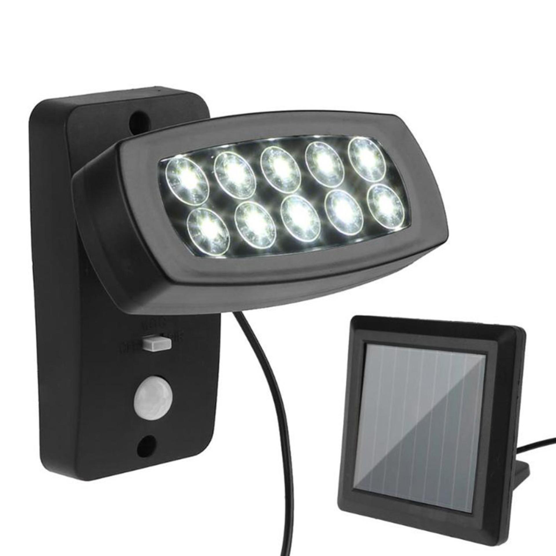 10 ĐÈN LED Năng Lượng Mặt Trời Cảm Biến Chuyển Động Chống Nước Ngoài Trời Sân Vườn Sân Đèn Tường