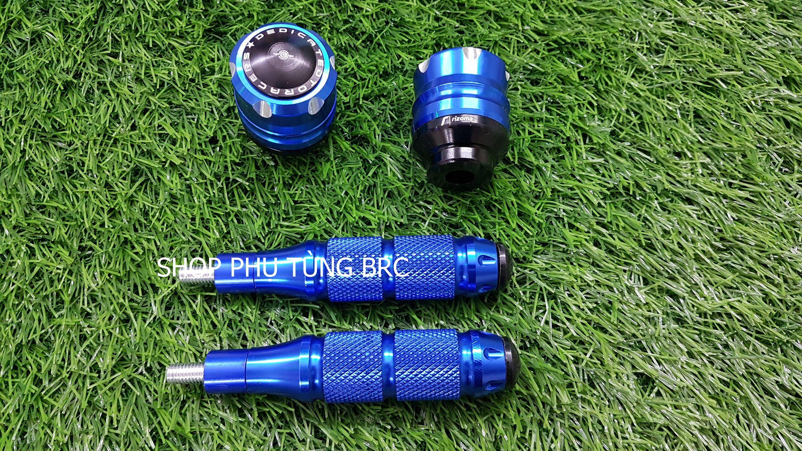 Combo gù chống đổ trước sau xe máy