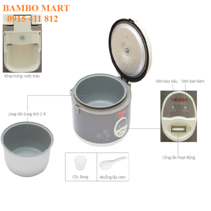 NỒI CƠM ĐIỆN HÀN QUỐC CUCKOO CR 1032 M