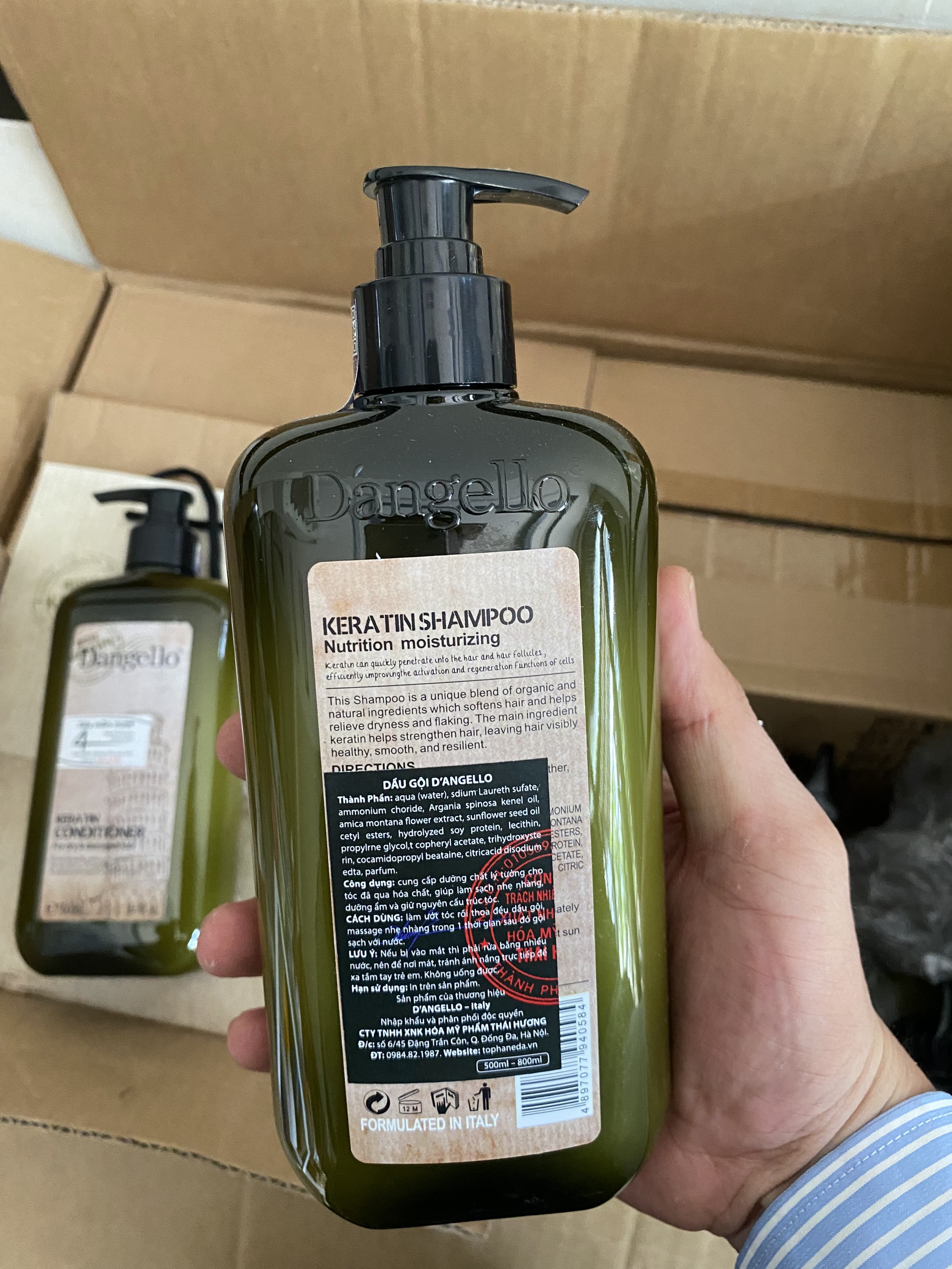 Dầu Gội Dangello Keratin Siêu Mượt 500ml/800ml