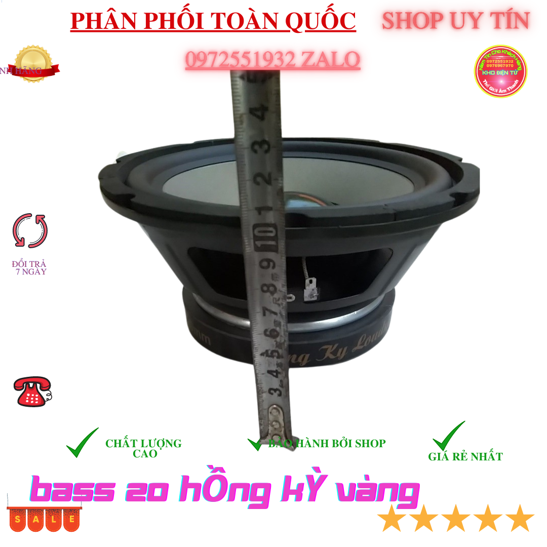 Củ loa bas 20 vàng hồng kỳ từ đại 140 -giá 2 chiếc