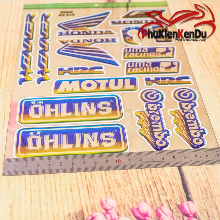 [HCM]TEM CROM CHỮ NỔI CHO XE WINNER [TẶNG KÈM 1 TEM STICK]