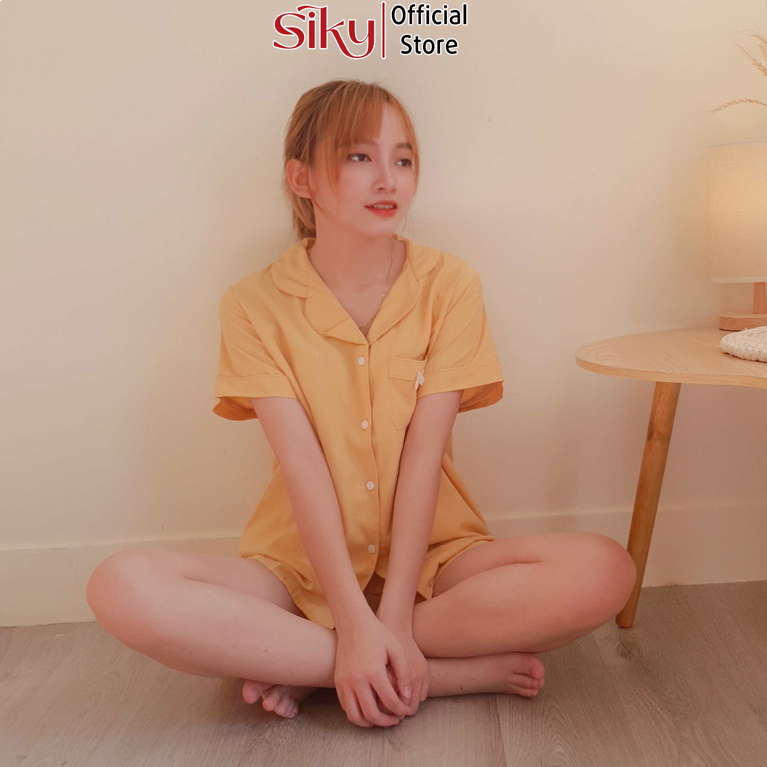 Bộ pijama nữ chất đũi lụa cao cấp SIKY BNN