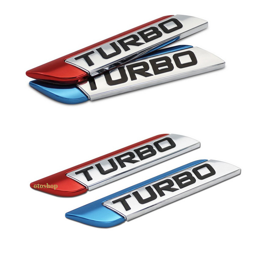 [HCM]Tem chữ TURBO trang trí xe - Model 2