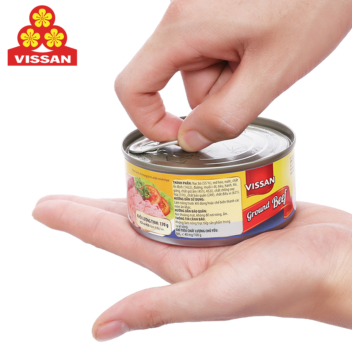 THỊT BÒ XAY GROUND BEEF VISSAN 170 GRAM