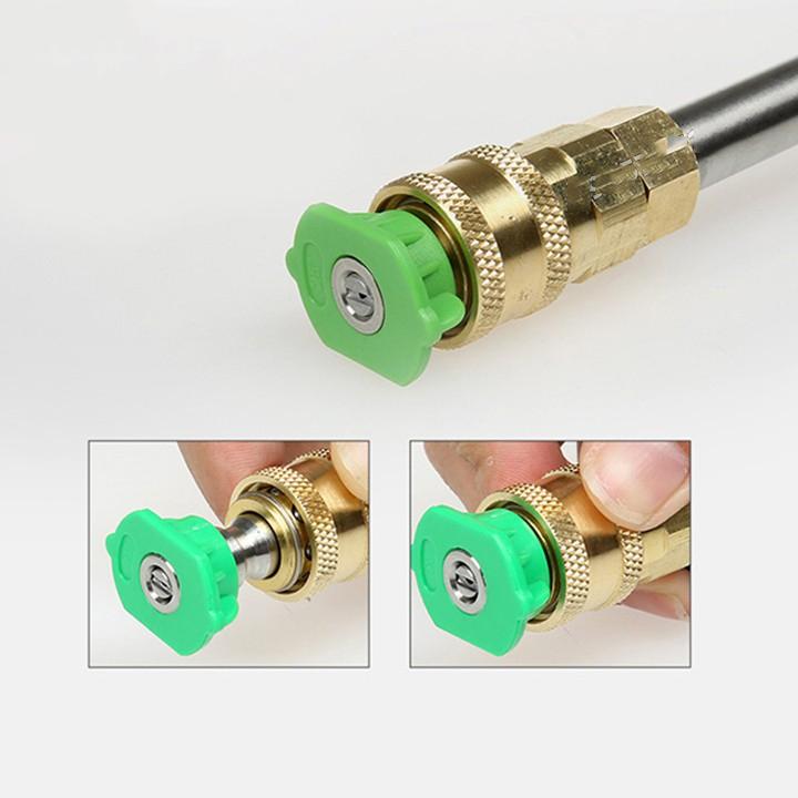 Combo 4 béc rửa xe cao áp 0,15,25,40 độ
