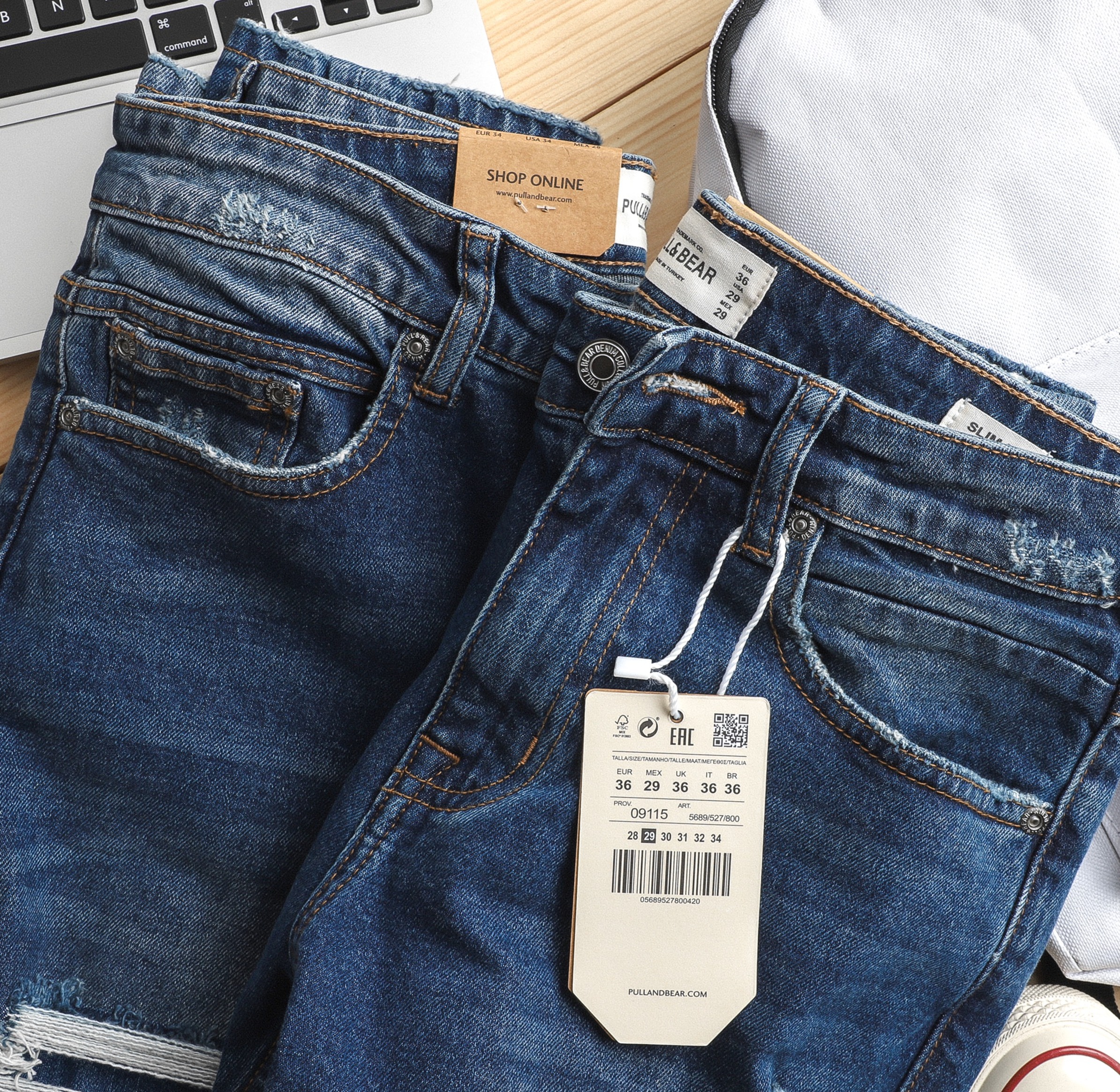 [HCM]Quần jean rách Pull&Bear 1058